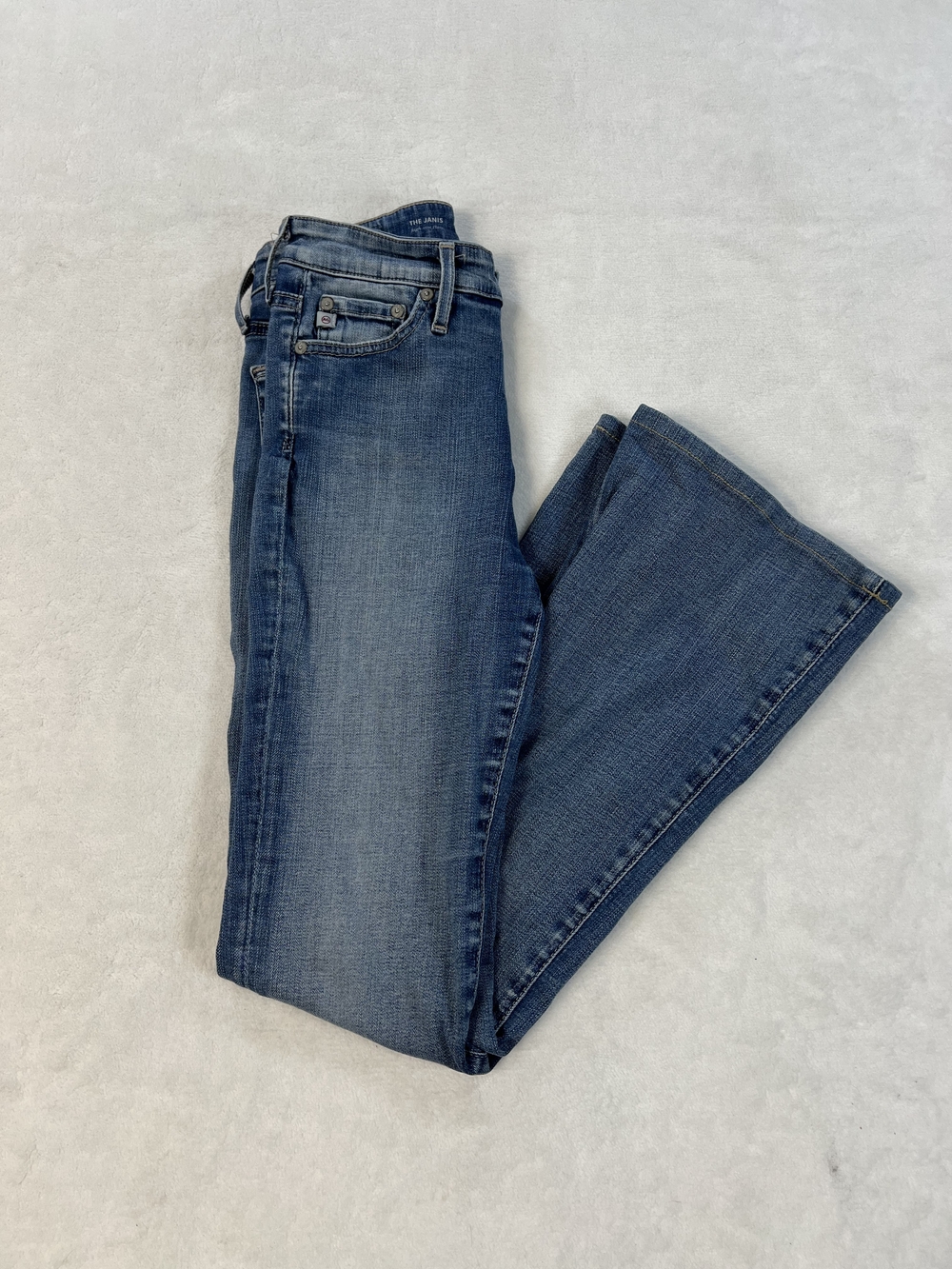 AG Adriano Goldschmied The Stilt Cigarette Jeans Medium Wash‎ Slim Fit Size 25R